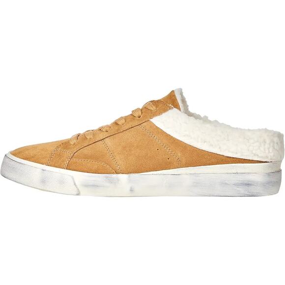 Marc Fisher Women’s Brown Faux Fur Mule Sneakers Size 7M Casual - Picture 1 of 11